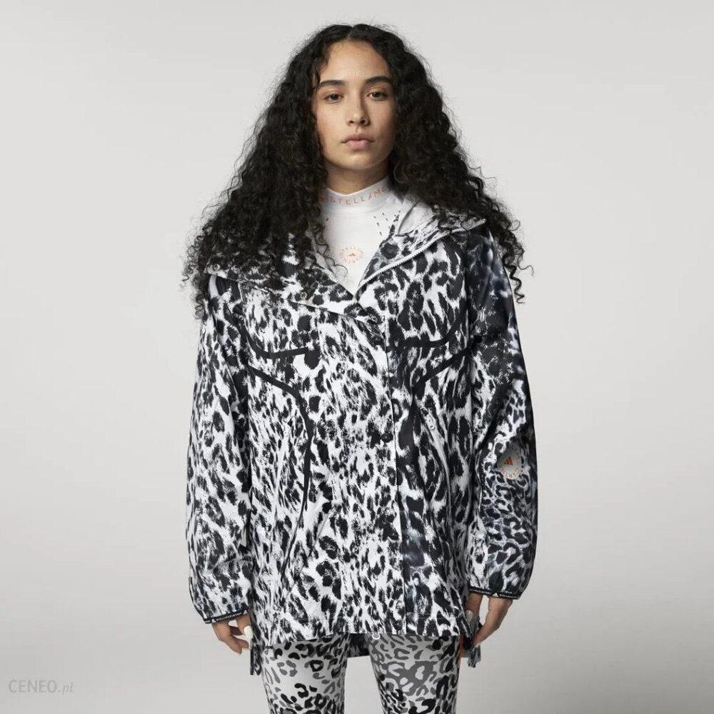 adidas Stella McCartney NWT Leopard Jacket Windbreaker XS